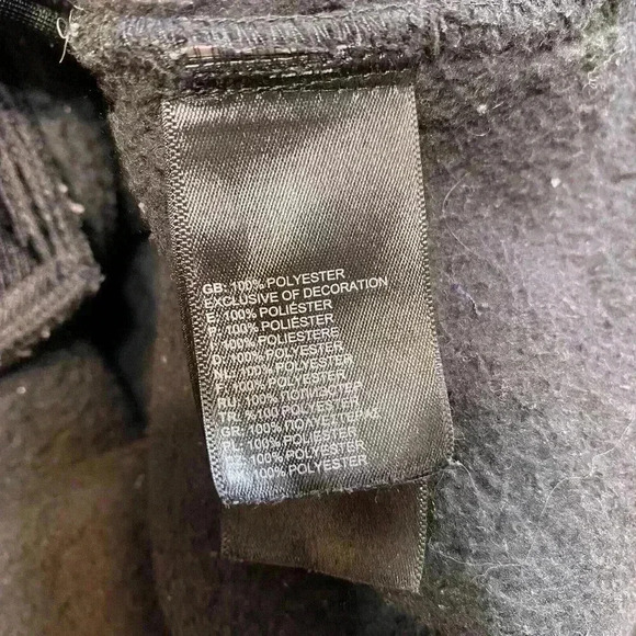 The North Face Boys Black Fleece Plush Full Zip Jacket Coat Extra Large XL - Picture 5 of 5